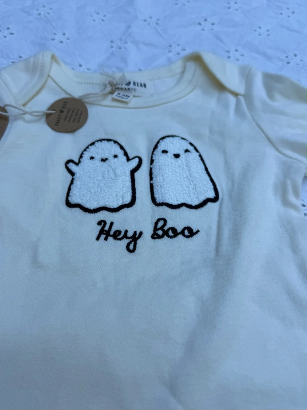 Hey, Boo! 👻 Rabbit and Bear Organic One piece 6-9 Months
